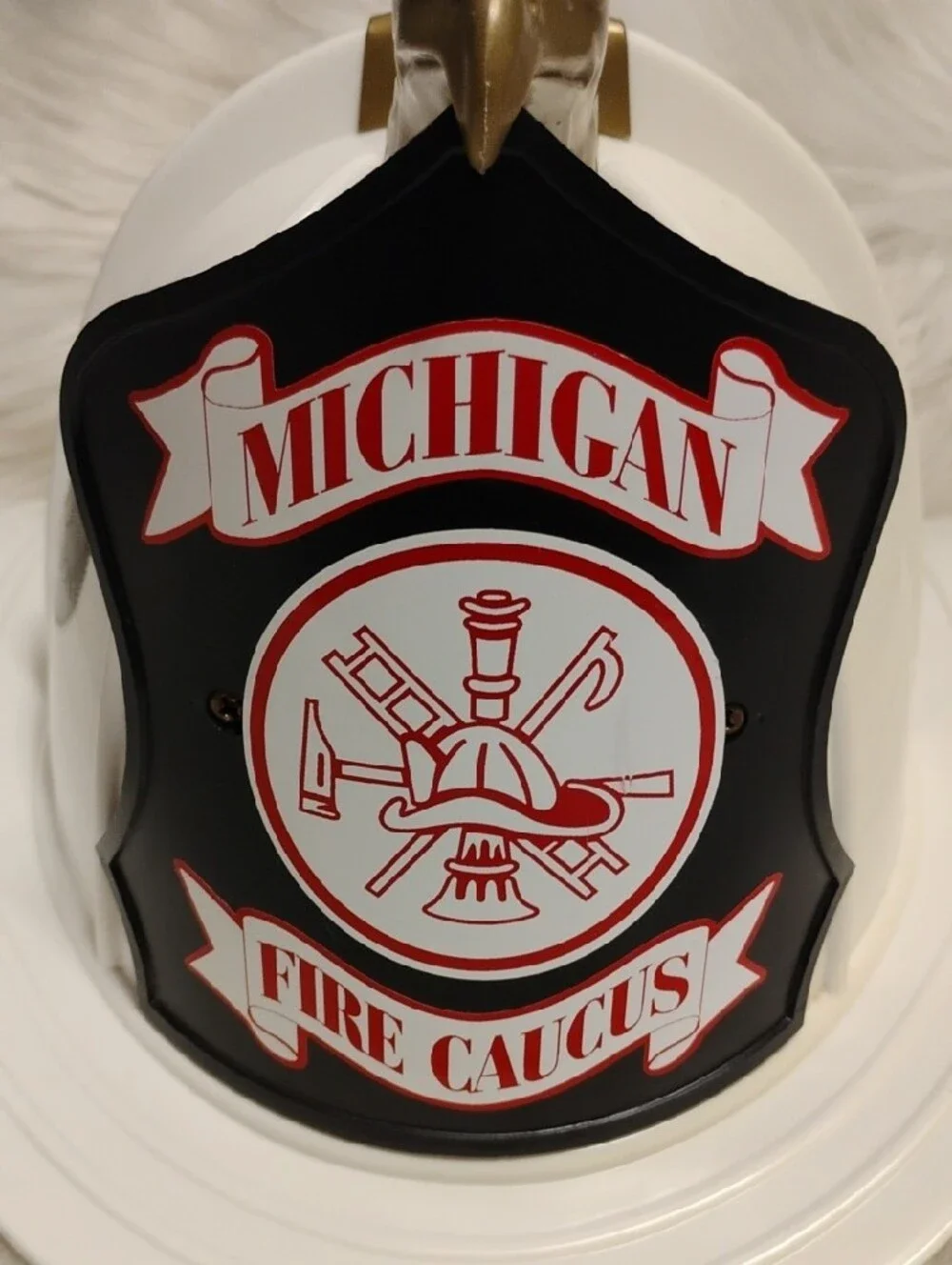 (C-77) Michigan Fire Caucus 95th Session Commemorative Helmut